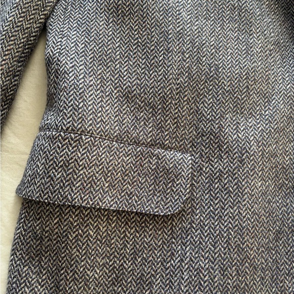 Wool Herringbone Sportcoat by Norman Hilton 42L - Picture 3 of 7